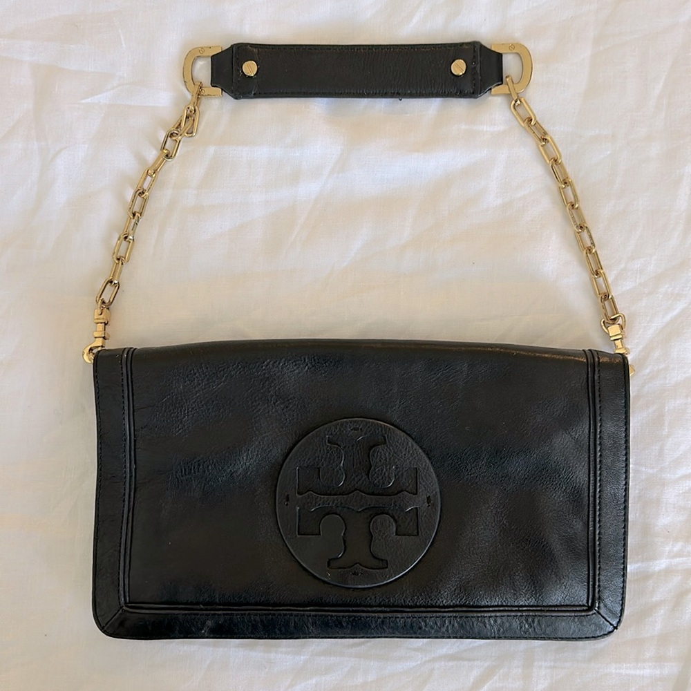 Black Tory Burch Clutch Shoulder Bag